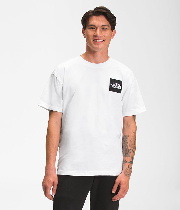 The North Face Mens T-Shirts Short Sleeve Heavyweight Box 468TCUYKF - White